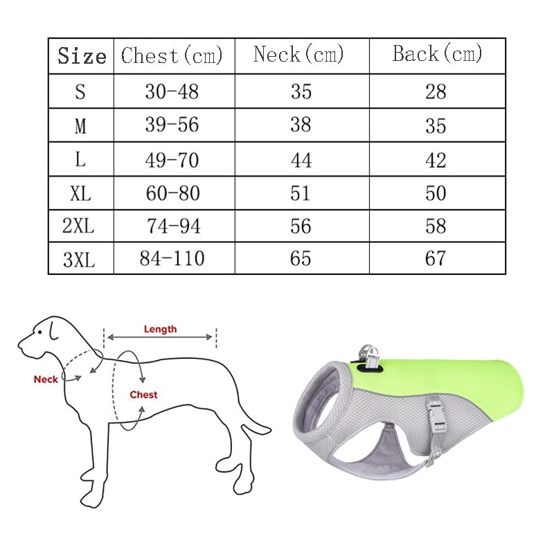 🐾 Ice Cooling Dog Vest - Beat the Heat with Our Breathable Cooling Jackets! 🌞