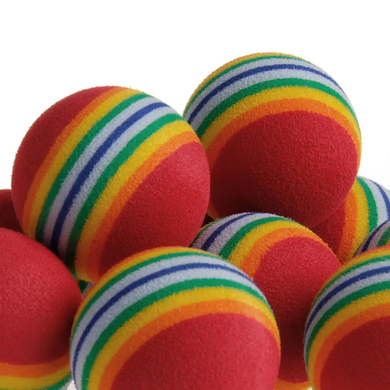 Rainbow Foam Cat Balls