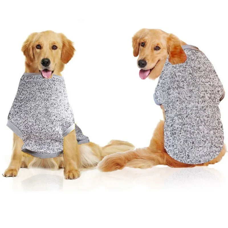 XXXL-9XL Big Dog Clothes Winter Large Size Pet Clothing Golden Retriever Dog Coat Shirt Solid Sweatshirt For Dogs Costume 25S1