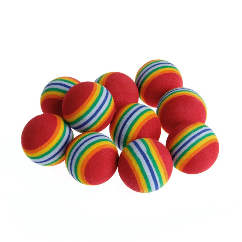 Rainbow Foam Cat Balls