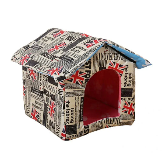 Pet House Washable Waterproof Dog House Detachable Safe  Fashion Outdoor Pet Kennel