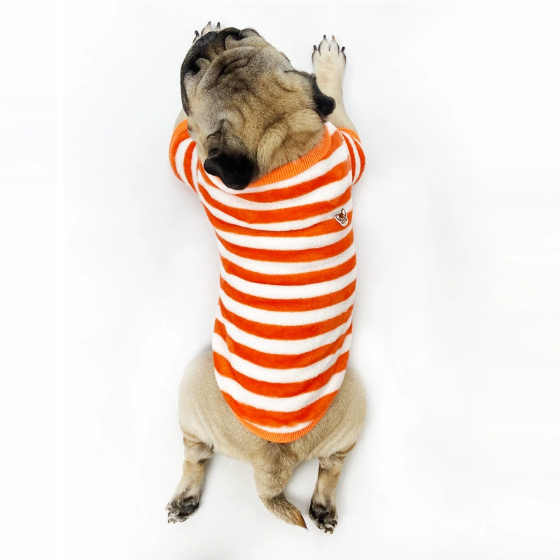 Pug Jarre Aero Bull Fleece-lined Thickened Clothes Pet Fat Dog Bullfighting Clothes Dog Autumn and Winter Clothes Fleece-lined Heattech Clothes Fashion