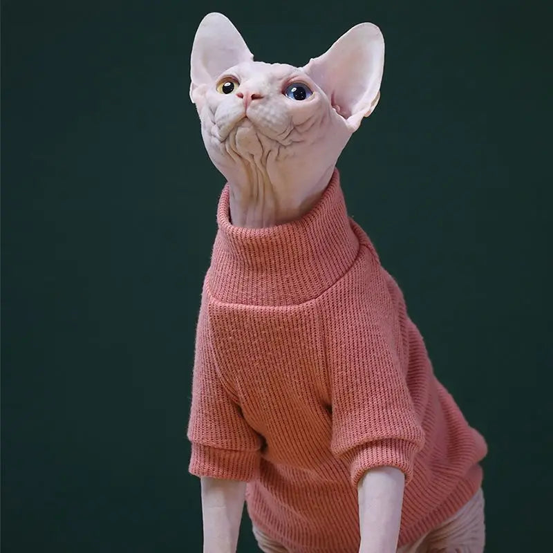 Sphinx German Hairless Cat Clothing Autumn and Winter Pure Cotton Warm and Anti Stripping Sweater