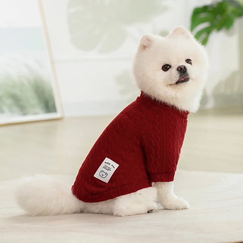 Pet Dog Warm Sweaters for Autumn and Winter Cat Puppy Clothes Cat and Dog Knitwear Puppy Clothes Dog Designer Sweater Winter