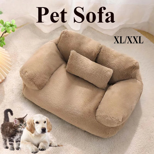 Soft Cat Bed Sofa Etachable Washable Luxury Pet Dog Cat Nest for Medium Large Dogs Cats Comfortable Plush Puppy Bed Pet Supplies