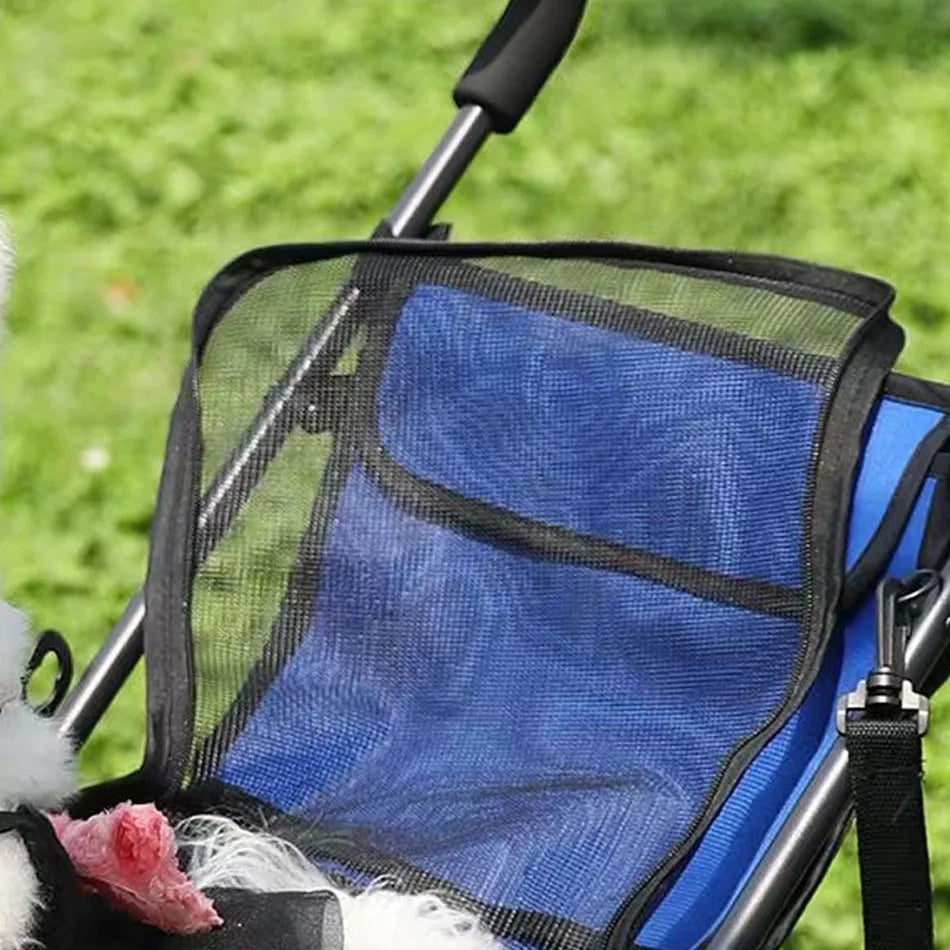 Pet Stroller M S Dog Cat Cage Jogger 4 Wheels Waterproof Puppy Travel Folding Carrier Pet Stroller