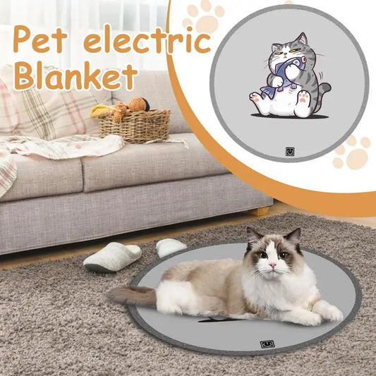 Heating Pad Pet Dog Cat Puppy Mat Bed: Waterproof, Bite-Resistant Wire, Electric Warmer Pad for Pet Heated Warming Comfort!