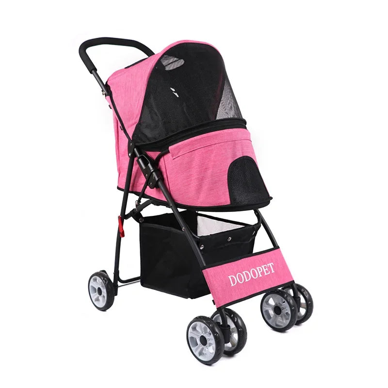 2024 Newest Pet Stroller Dog Outing Small Dog Stroller Cat Stroller Lightweight and Foldable Removable for Outdoor Travel