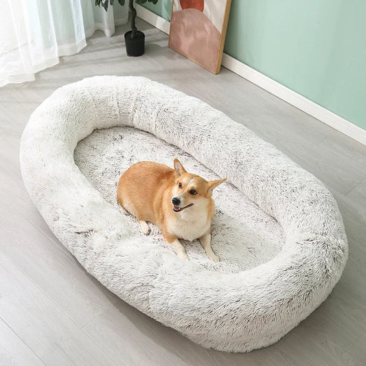 XXXL Luxury Removable And Washable Human Dog Beds Plush Orthopedic Large Pet Dog Cat Bed Soft Dog Cat Mat