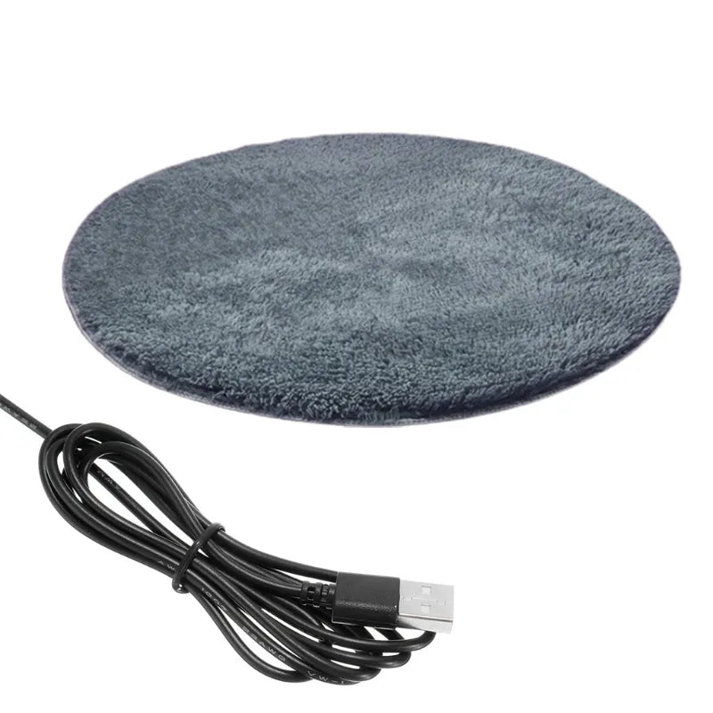 USB-Charged Pet Electric Heating Pad Blanket for Dogs & Cats! Electric Heating Bed Plush Mat for Ultimate Travel Comfort