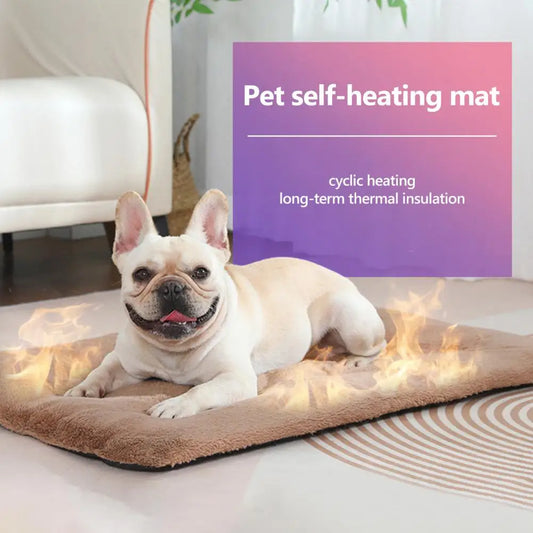 AiroPaws™ Cozy Self-Heating Pet Bed: Warm, Washable Mat for Cats & Dogs | Anti-Slip, Thermal Comfort for a Restful Sleep!