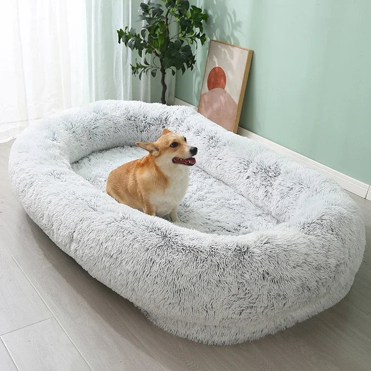 XXXL Luxury Removable And Washable Human Dog Beds Plush Orthopedic Large Pet Dog Cat Bed Soft Dog Cat Mat