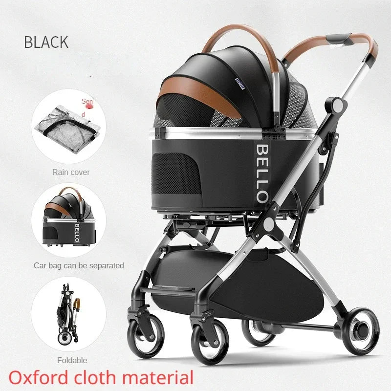 Pet strollers Aluminum tube trolley pet bag separate cat dog car car travel tourist car foldable stroller dog puppy stroller