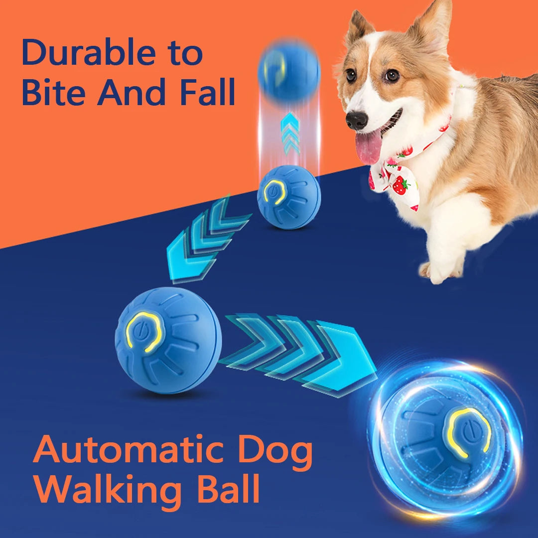 Smart Dog Cat Toy Ball Automatic Moving Bouncing Rolling Ball USB Automatic Moving Bouncing for Puppy Birthday Gift Cat Product