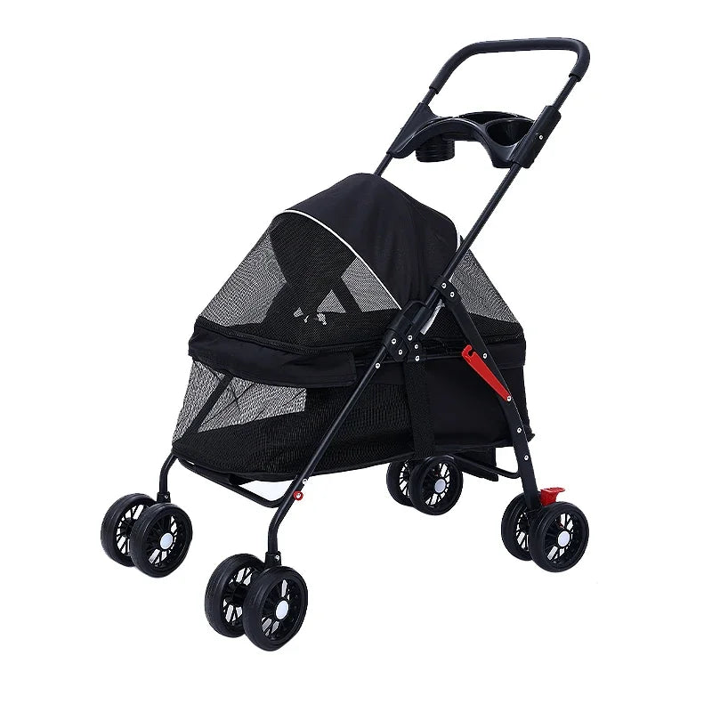 Pet stroller for going out, puppy stroller, dog stroller, small, lightweight, foldable, and dedicated for cats and dogs