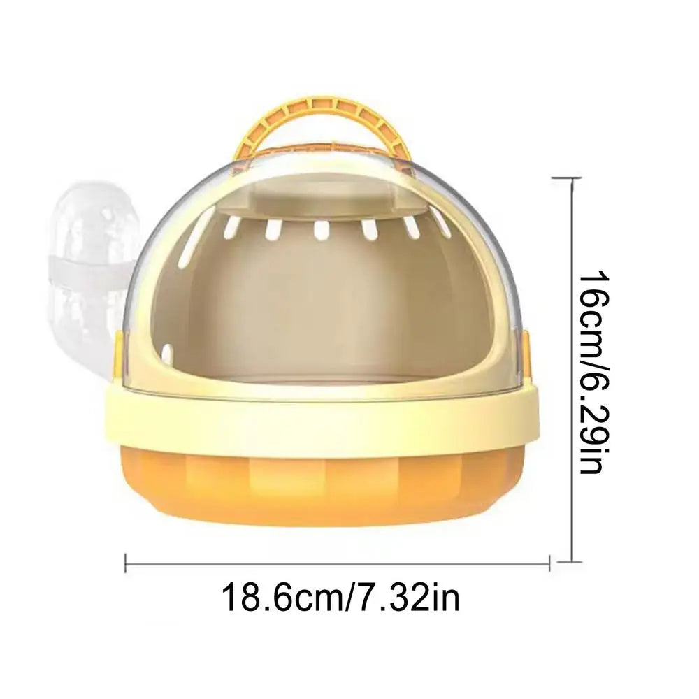 Small Pet Carrier with Water Feeder Hamster Travel Cage for Guinea Pig Hedgehog Pet Bag Ferret Accessories Portable Travel Case