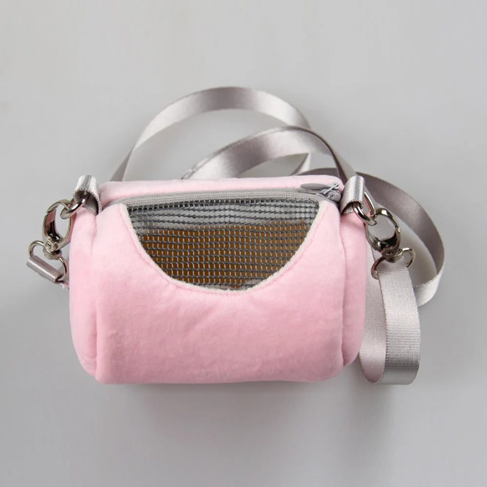 Small Pet Carrier Hamster Travel Bag Breathable Sugar Glider Cage Guinea Pig Pets Carrier Rabbit Ferret Bunny Parrot Sling Bag