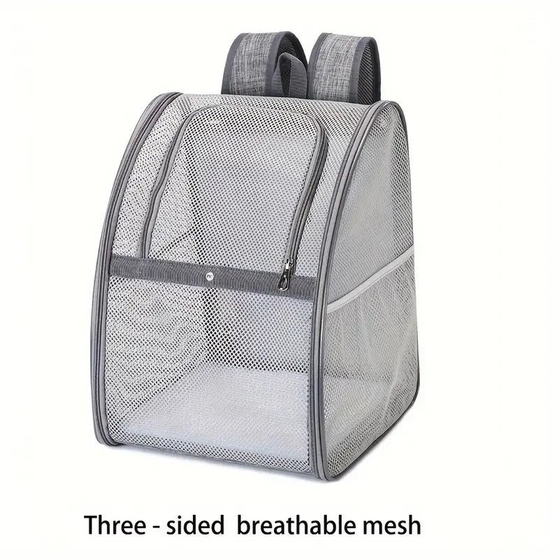 Pet Supplies Mesh Breathable Double Shoulder Dog Backpack Outdoor Travel Cat Bag Pet Summer Backpack