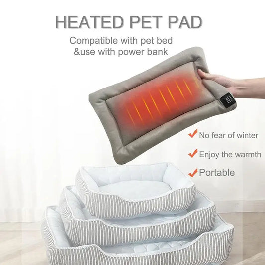 Ultimate Comfort Unleashed: 3-Gear Adjustable Heating Pad for Dog, Cat, and Puppy! Electric Heated Mat for Warmth, Waterproof & Bite-Resistant - The Perfect Winter Dog Bed Heater