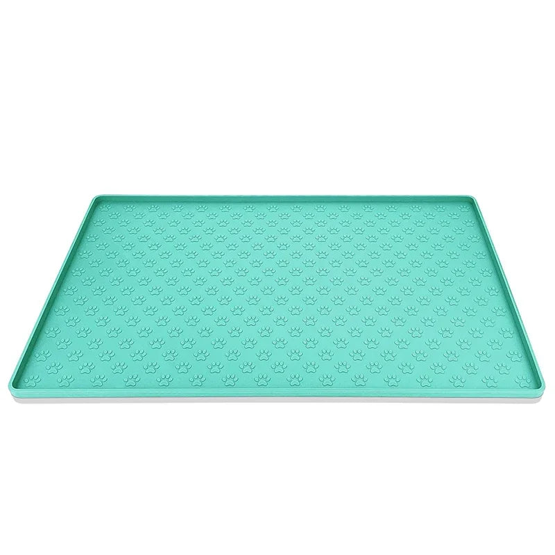 Silicone Waterproof Pet Bowl Pad for Dog and Cat, Pet Placemat Dog Food Bowl Mat Cat Feed Mats, Drinking Feeding Placemat