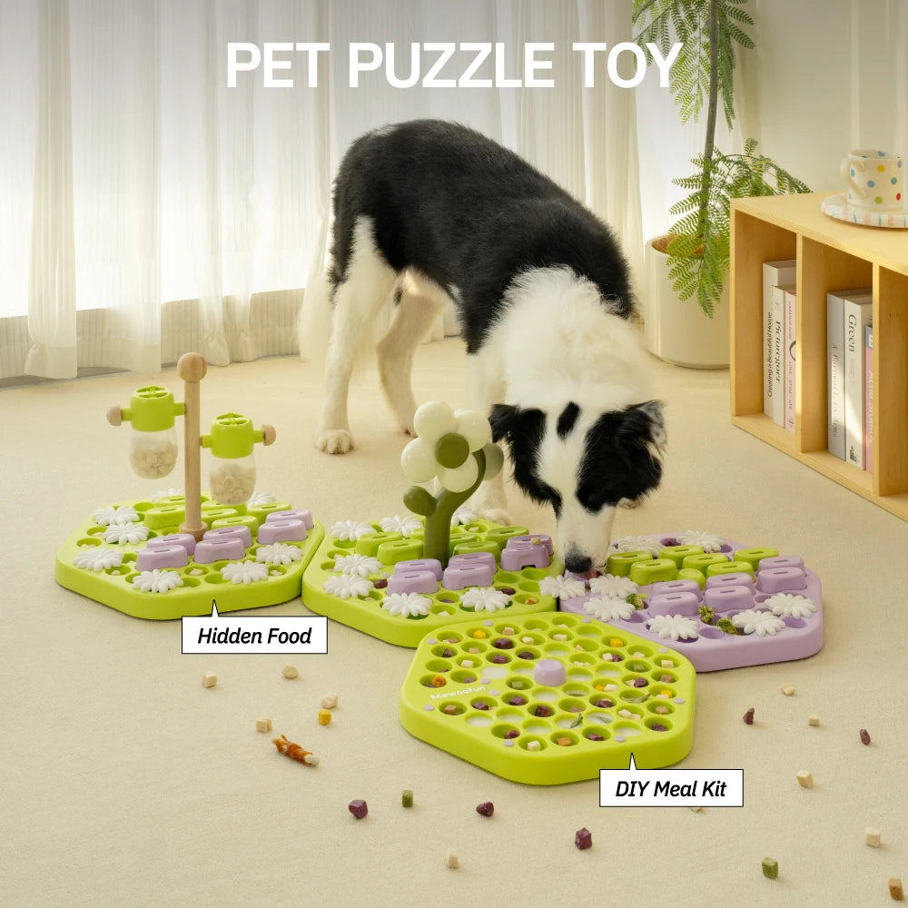 Puzzle Toys Slow Feeder Interactive Increase Puppy IQ Food Dispenser Slowly Eating NonSlip Bowl Pet Dogs Training Game