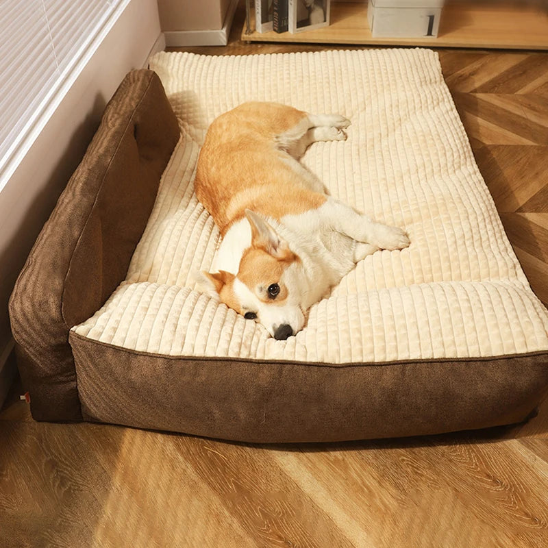 Thick & Cozy: Warm Dog Bed Sleeping Mat for Small-Medium Dogs & Cats - Soft, Removable Washable Cushion, Ideal Pet Kennel Supplies for Ultimate Comfort!