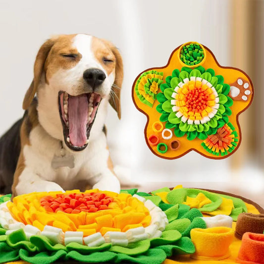 Sniff Mat for Dogs Multi-Functional Dog Feeding Mat Boredom Busters for Dogs with Pupsicles Dog Games and Treat Dispenser