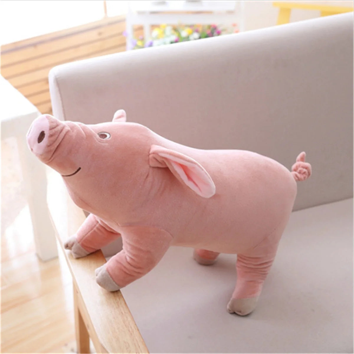 Simulation Pet Pig plush Toy Cute Pig Design Pet Grinding Teeth Squeaky Plush Toy Durable Chew Toy For Dog Interactive Supply