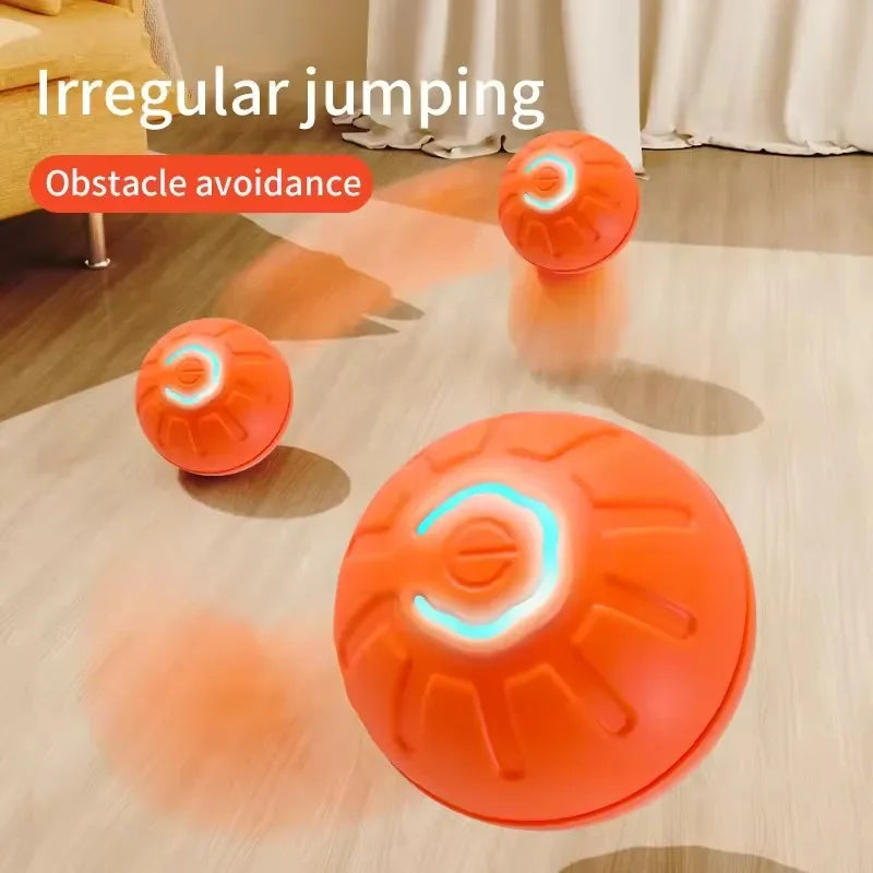 Smart Pet Toy Ball Electronic Interactive Pet Toy Moving Ball USB Automatic Moving Bouncing for Puppy Birthday Gift Dog Product