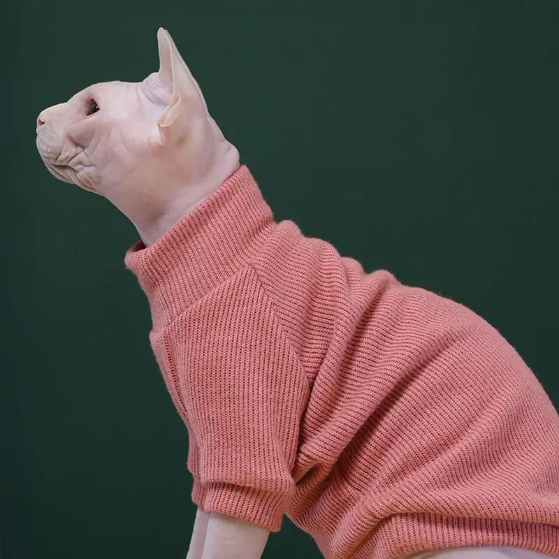 Sphinx German Hairless Cat Clothing Autumn and Winter Pure Cotton Warm and Anti Stripping Sweater