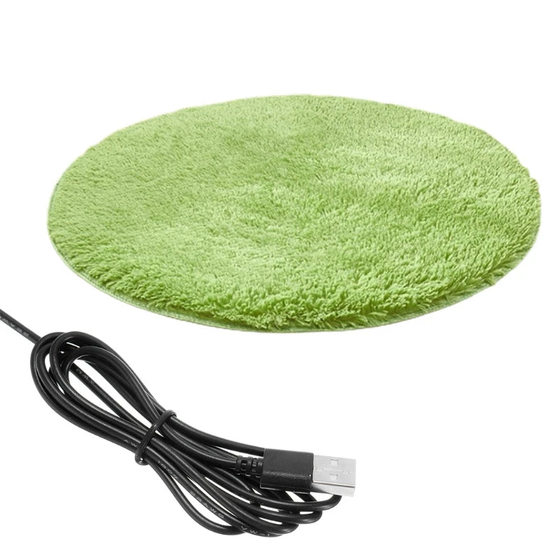 USB-Charged Pet Electric Heating Pad Blanket for Dogs & Cats! Electric Heating Bed Plush Mat for Ultimate Travel Comfort