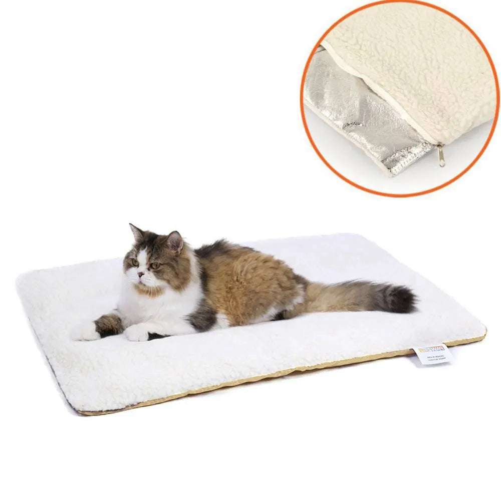 AiroPaws™ Pet Thermal Mat: Self-Heating Dog Bed Blanket for Cats & Dogs - Keep Your Furry Friend Warm with this Sofa Cushion Home Rug & Sleeping Cover!