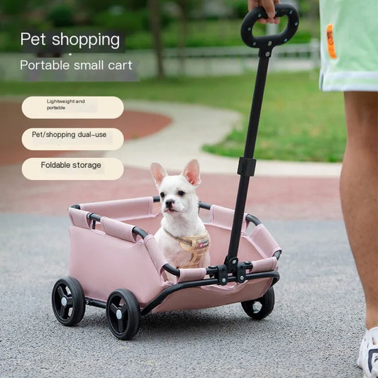 Small Pet Stroller For Dogs Cats Teddy Bears Baby Strollers Traveling Pets Dog Carts Lightweight And Foldable Dropshipping