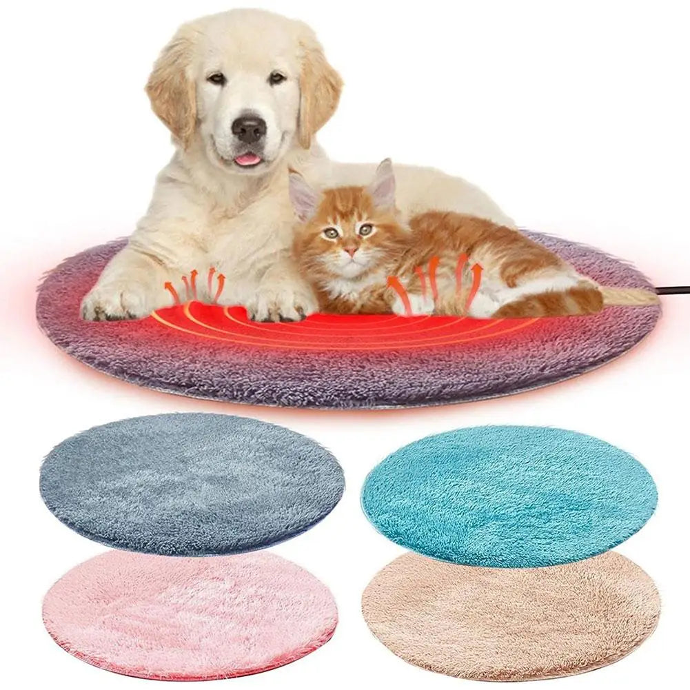 AiroPaws™ Dog / Cat Winter Bed Stay Warm Anywhere: USB-Powered Winter Pet Electric Heating Pad Blanket for Dogs and Cats - Plush Mat with USB Charging, Ideal for Travel - G4Y1