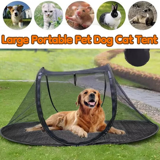 Portable Folding Pet Tent Outdoor Tent for Pet Cat Dogs Breathable Outside Playhouse Small Dog Fence Camping Dog Playpen