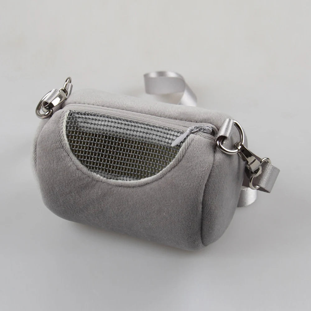 Small Pet Carrier Hamster Travel Bag Breathable Sugar Glider Cage Guinea Pig Pets Carrier Rabbit Ferret Bunny Parrot Sling Bag