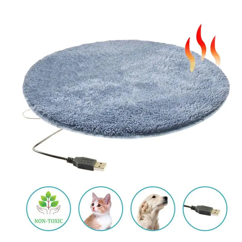 Cozy and Convenient: Electric Blanket Dog / Cat Bed Mat - Superior Thermal Insulation, USB-Powered Heating Pads for Cats & Dogs, Ideal Indoor Pet Warmth Solution!