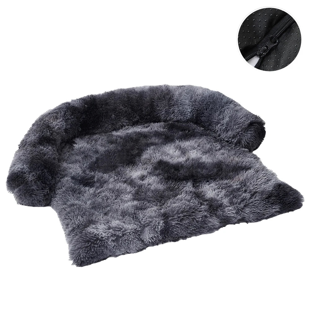 Removable Plush Pet Dog Bed Sofa for Large Dogs House Mat Kennel Winter Warm Cat Bed Pad Washable Dog Cushion Blanket Sofa Cover