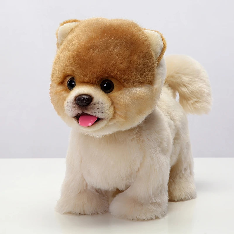 Plush Golden Retriever Pomeranian Puppy Walking Barking Sticking tongue out Electronic Dog Kids Stuffed Animal Toys Gift