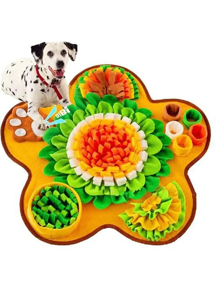 Sniff Mat for Dogs Multi-Functional Dog Feeding Mat Boredom Busters for Dogs with Pupsicles Dog Games and Treat Dispenser