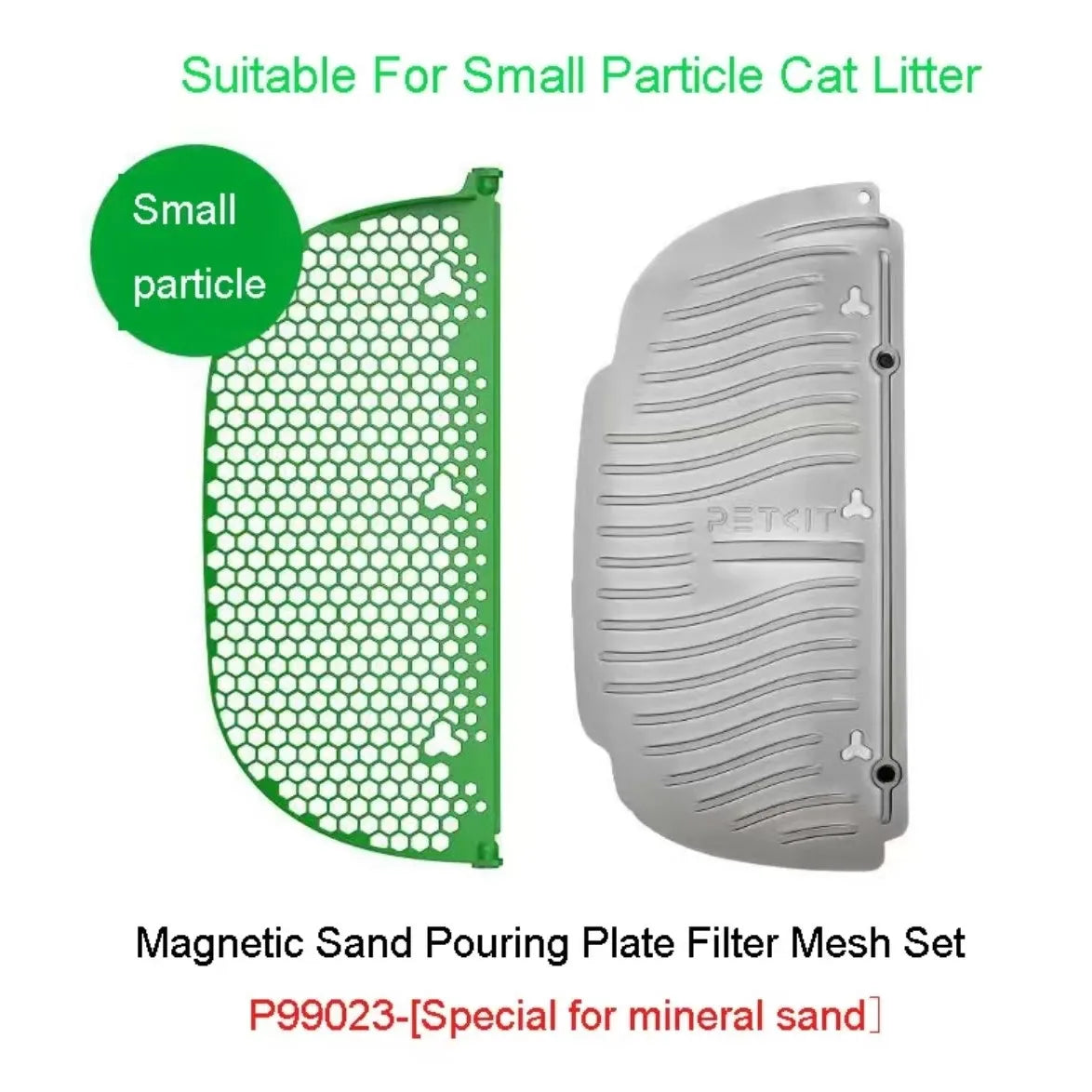 PETKIT Magnetic Sand Pouring Plate Filter Mesh Set Effective Sand for PETKIT PURA MAX /MAX 2 Cat Litter Box Automatic Toilet