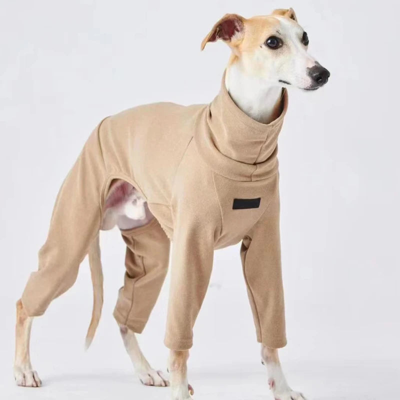 Soft Whippet Turtleneck 4-legged Clothes Warm Italian Greyhound Cotton Stretch Dog Sweater in Autumn Winter