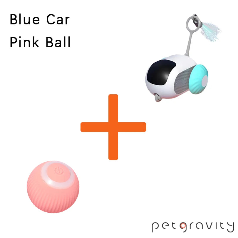 Pet Gravity Cat Smart Interactive Car Toy Automatic Moving Remote Mouse Indoor Kitty Ball Toys Controlled Car for Dogs Playing