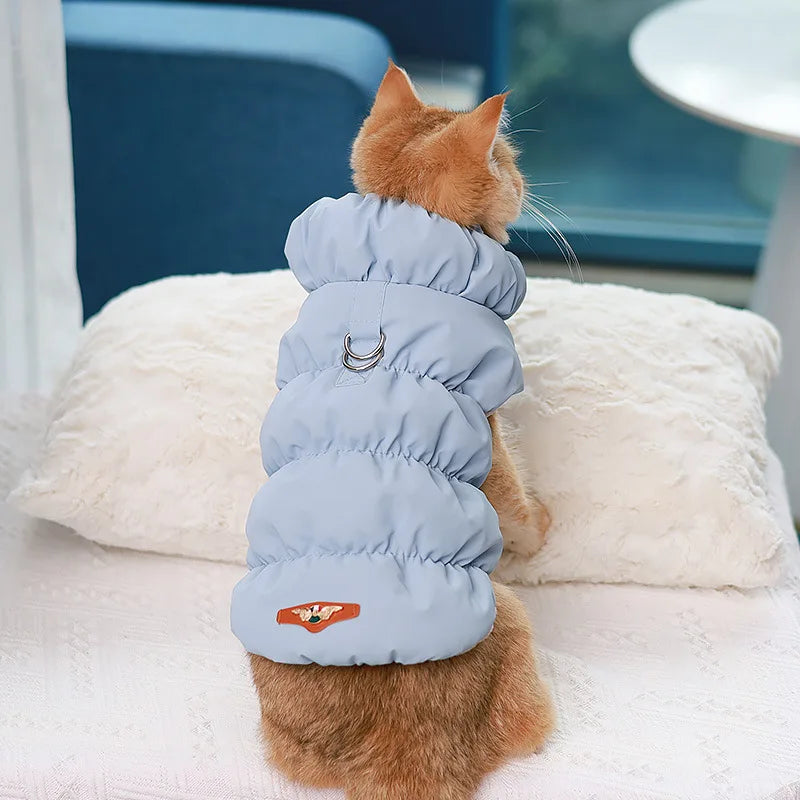 Soft Warm Dog Clothes Winter Padded Puppy Cat Coat Jacket For Small Medium Dogs Chihuahua French Bulldog Poodle Vest Pet Outfit