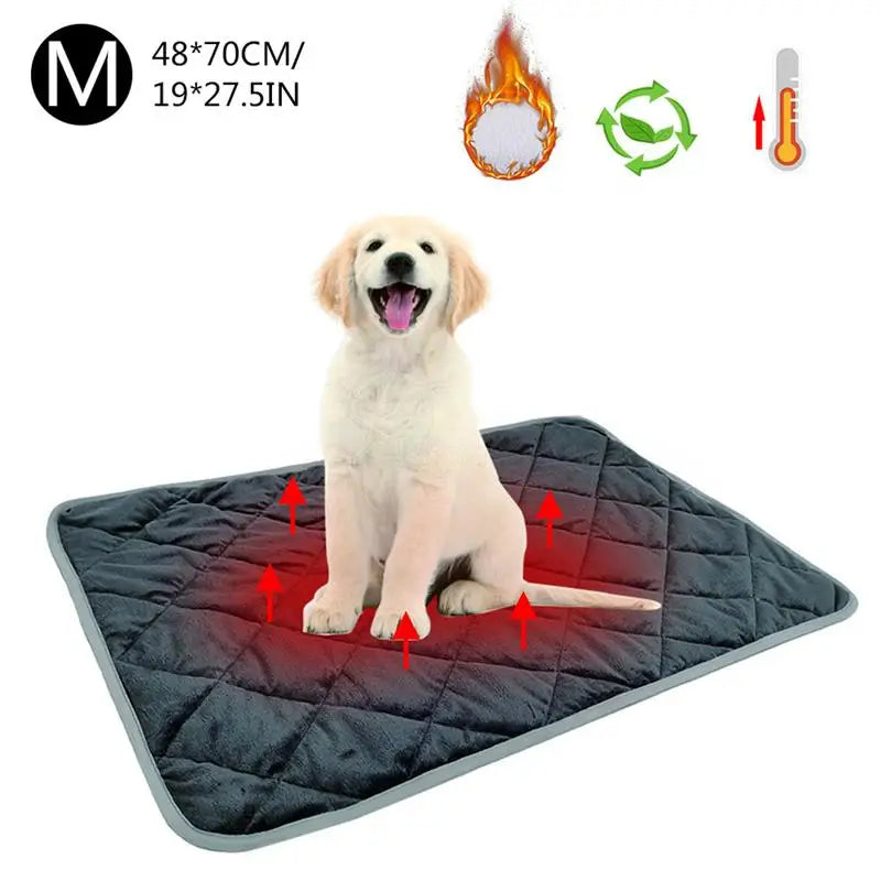 Revolutionary Outdoor Pet Self-Heating Pad: Thermal Heat Blanket for Cats, Non-Slip, Wear-Resistant, Reflective & Retains Warmth - Ultimate Comfort Solution!