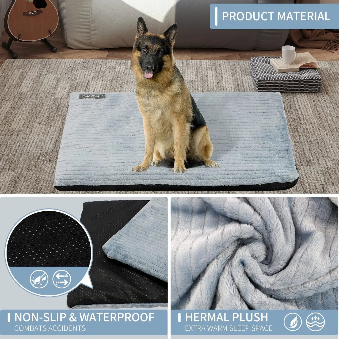 Revolutionize Pet Comfort | Self-Heating Dog Bed Mat for All Sizes - Removable & Cozy Cat Beds for Ultimate Relaxation