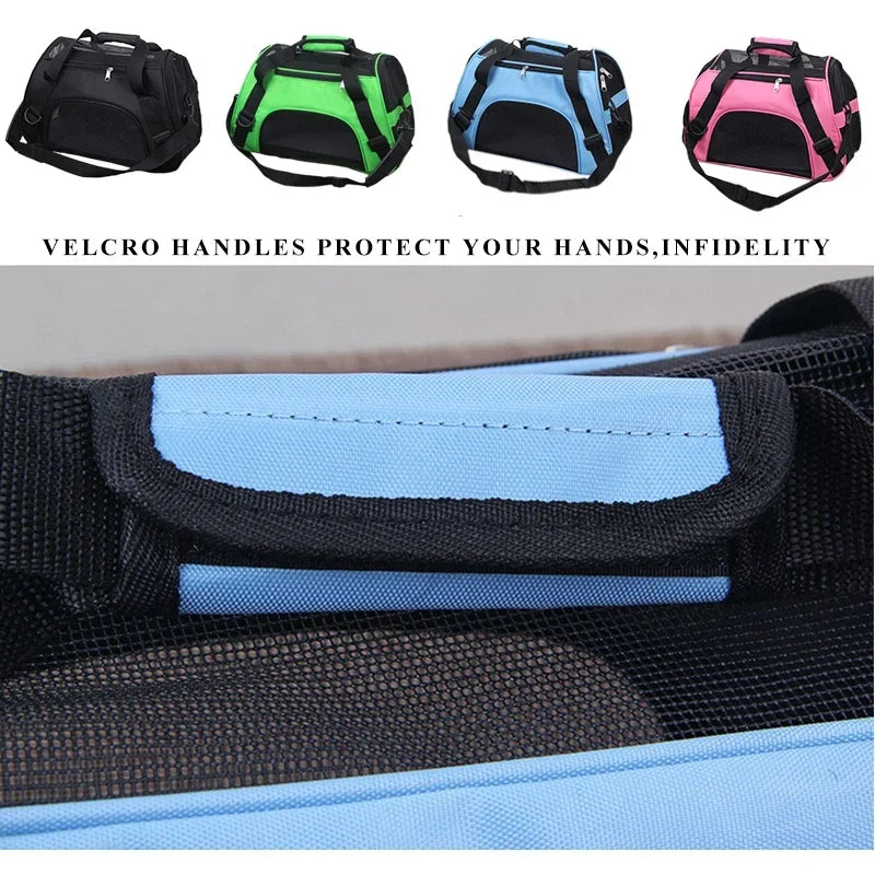 Portable Dog Cat Carrier Bag Pet Puppy Travel Bags Breathable Mesh Small Dog Cat Dogs Outdoor Tent Carrier Outgoing Pets Handbag