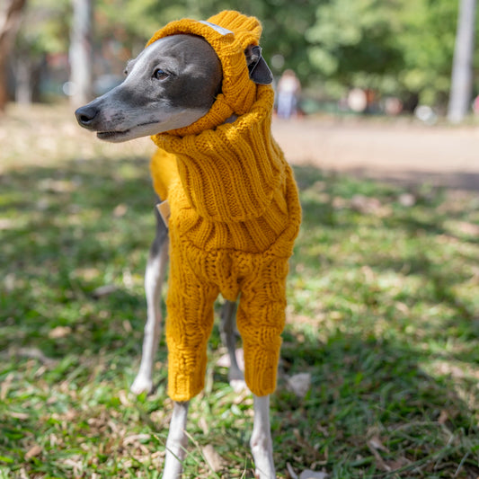 1pc Dog Winter Thickened Sweater Knitted Pet Turtleneck Clothes Comfortable Warm Dog Apparel For Large Dogs In Cold Weather