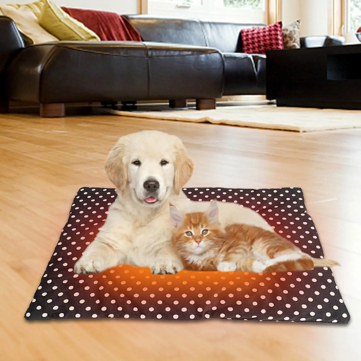 AiroPaws™  USB-Powered Three-Speed Adjustable Pet Heating Pad for Dogs, Cats, and Puppies - Electric Warm Mat with Indoor Temperature Control! Snuggle in Comfort!