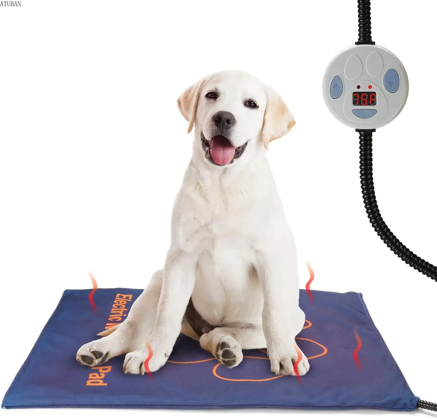 Upgrade Your Pet's Comfort: Waterproof Electric Heating Pad, 23x17 Inches - Adjustable Temperature for Dogs and Cats' Cozy Bliss!